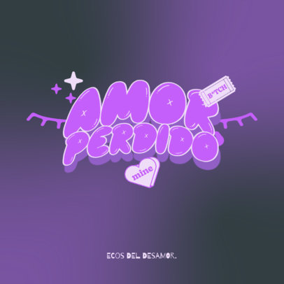 Music Channel Logo Generator Featuring a Chunky Font with a Y2K Aesthetic 6417g