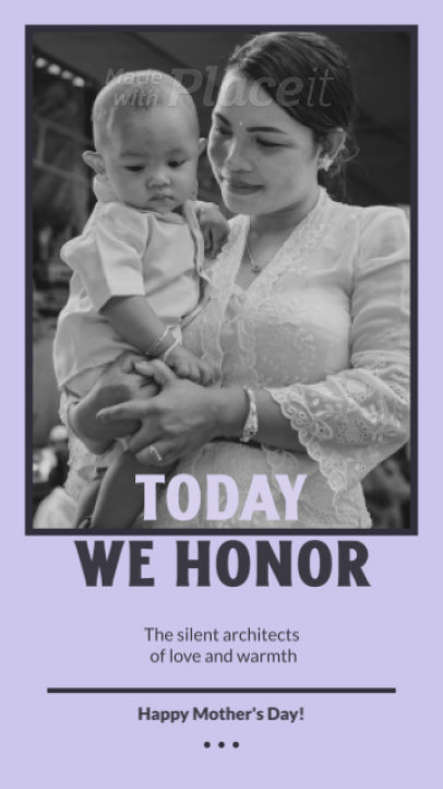 Mother's Day-Themed Instagram Story Video Template Featuring a Nice Message for Mums 2351d 8036 el1