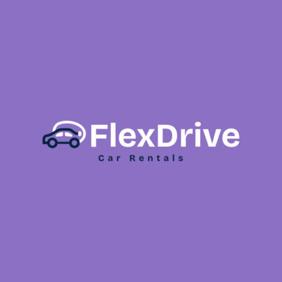 Online Logo Creator for a Car Rental Service with a Vehicle Graphic