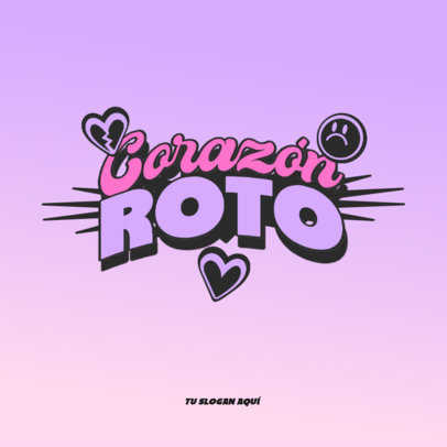 Y2K-Style Logo Creator with a Chunky Font and Stickers Inspired by Olivia Rodrigo 6416f