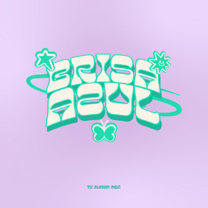 Olivia Rodrigo-Inspired Logo Creator with a Y2K-Aesthetic Typeface 6416b