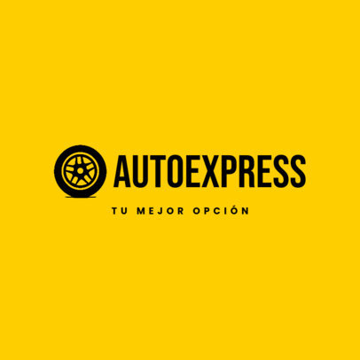 Online Logo Generator with a Wheel for a Car Rental Service