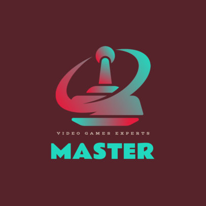 Gaming Logo Generator with a Retro Joystick Graphic