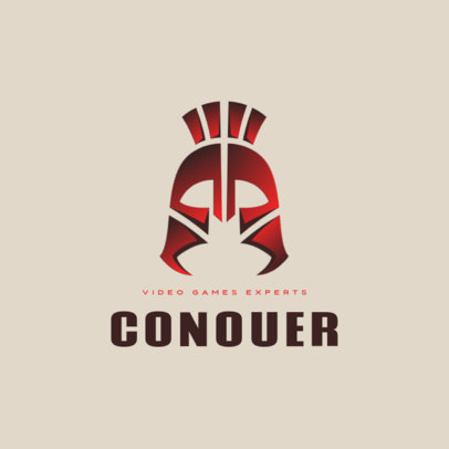 Logo Creator for a Video Games Team Featuring a Knight Helmet