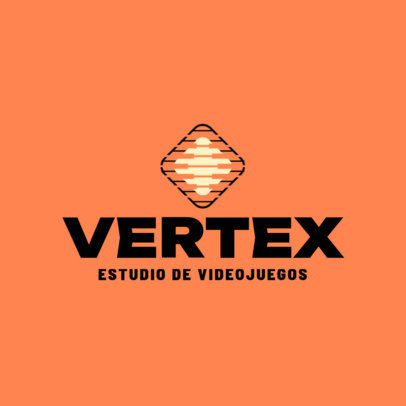 Logo Generator for a Gaming Studio Featuring a Squared Graphic