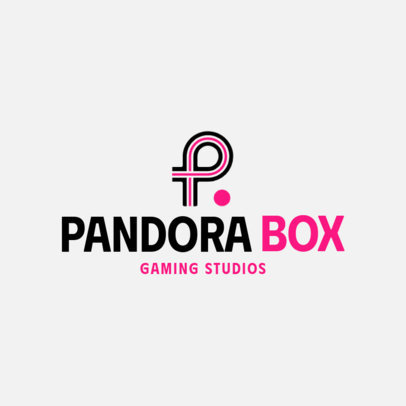 Gaming Studio Online Logo Maker Featuring an Abstract Letter Graphic 6420j