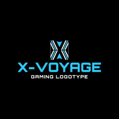 Online Logo Creator for a Gaming Studio Featuring an X-Shaped Icon 6420k