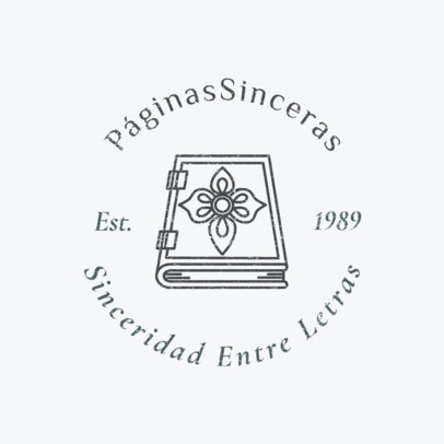 Logo Generator with a Book Graphic for a Reading Club