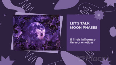 Moon Phases Intro Video Creator for an Astrology Vlog 6615c 8010