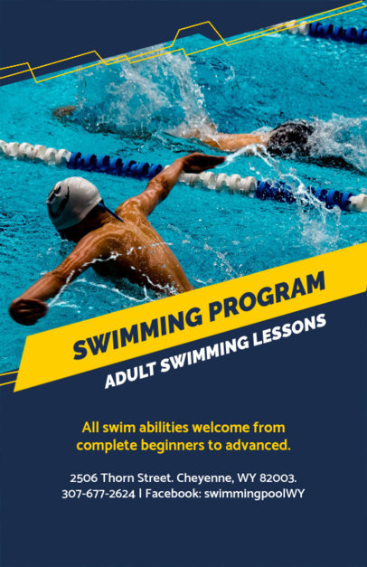 Online Flyer Maker for Swim Classes