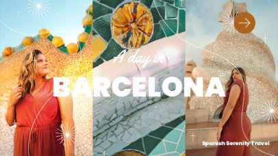 Intro Video Generator Featuring a Barcelona Vlog for Travel Enthusiasts