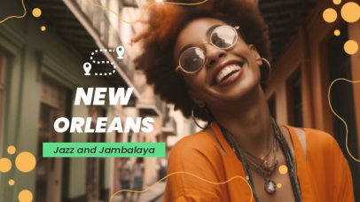 Intro Video Creator for a New Orleans Travel Vlog 7838