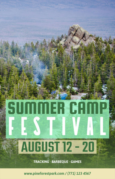 Online Flyer Maker for a Summer Festival