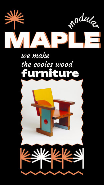 Instagram Story Maker for a Modern Wooden Furniture Brand 6437