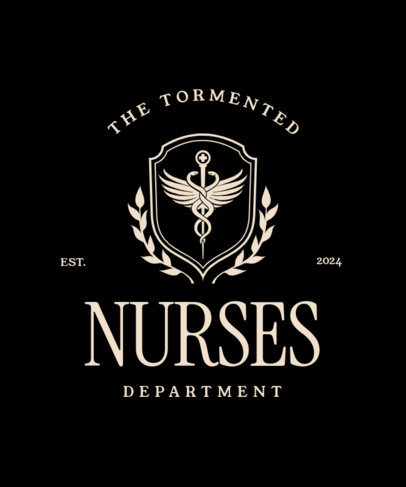 T-Shirt Design Generator With a Nurses Theme Inspired by Taylor Swift's Tortured Poets Album