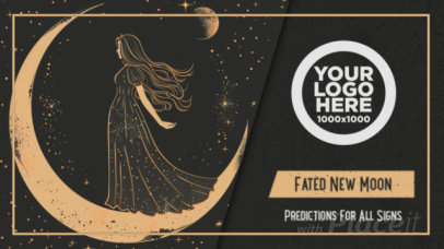 Intro Video Template with an Animated Logo for a Horoscope Predictions Vlog 1575 8020