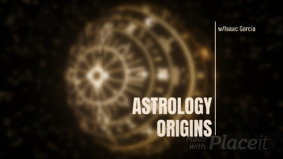 Intro Video Maker with Animated Text for an Astronomy-Themed Channel