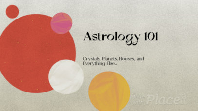 Intro Video Template for an Astrology 101-Themed Channel
