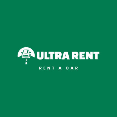 Rent-a-Car Service Logo Generator Featuring an Automobile Icon