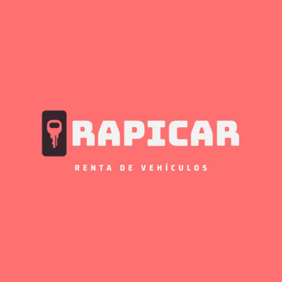 Logo Creator for a Rent-a-Car Business Featuring a Key Graphic