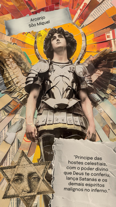 Quote Instagram Story Generator With a Saint Michael-Themed Graphic ED-6922e