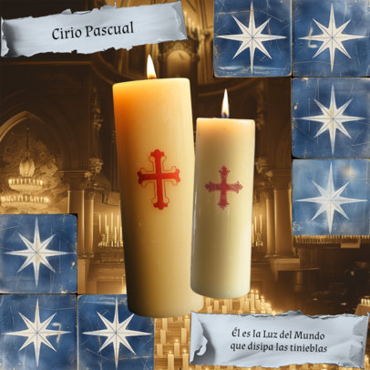 Instagram Post Creator Featuring AI-Generated Illustrations for Christians ED-6923b