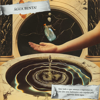 AI-Generated Instagram Post Creator With a Holy Water Theme ED-6923f