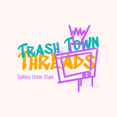 T-Shirt Design Generator with a Quote in a Graffiti-Style Typography 