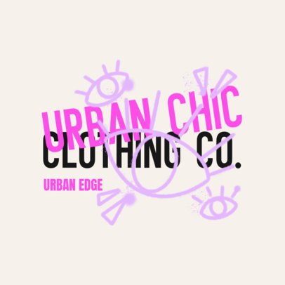 T-Shirt Design Template Featuring a Phrase with Illustrated Eyes