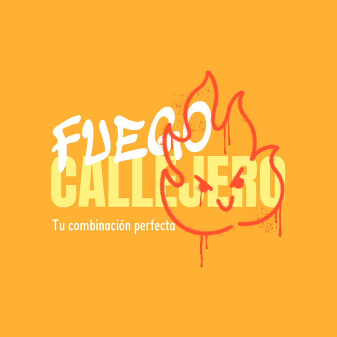 Placeit - T-Shirt Design Creator Featuring a Graffiti Flame with a Phrase