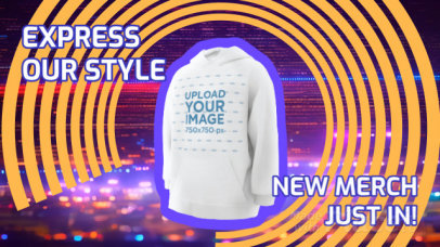 Spinning 3D Hoodie Video to Promote New Streamer Merch Arrivals