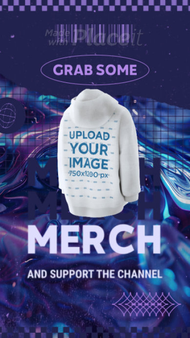 Pullover Hoodie Video Featuring an Ad for a Gaming Apparel Store