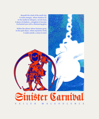 Back Medieval T-Shirt Design Maker With a Hangman Character Graphic ED-6925d