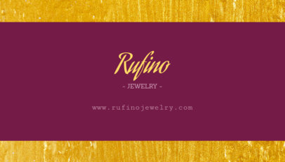 Jewelry Store Business Card Template