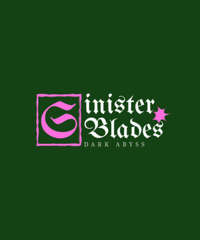 T-Shirt Design Template Featuring Medieval-Inspired Fonts ED-6926c