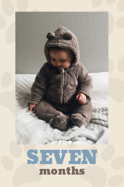 Ad Banner Generator to Commemorate a Baby's Monthiversary 6422b