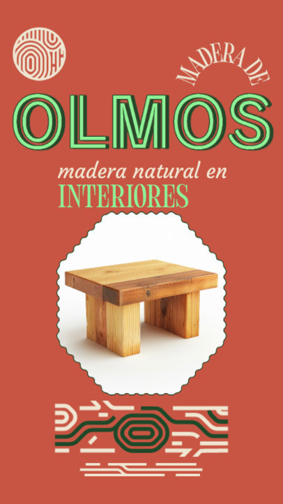 Instagram Story Generator for a Home Decor Wooden Store 6437a