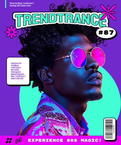 80s-Inspired T-Shirt Design Generator Featuring a Man with Neon Lighting 6431b