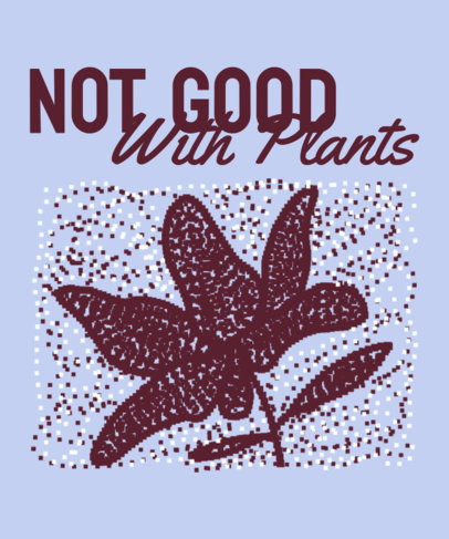 T-Shirt Design Generator Featuring a Pixel-Themed Flower Illustration