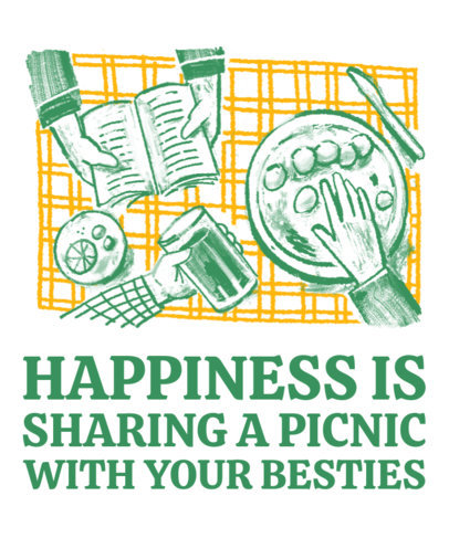 Tote Bag Design Creator Featuring a Picnic Party Theme 6436b