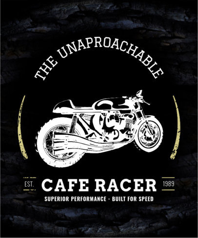 Vintage Motorcycle T-Shirt Design Template