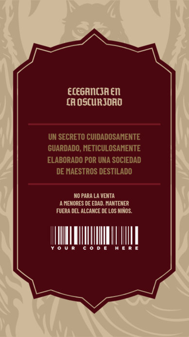 Placeit - Back Label Creator for an Artisanal Liquor and Whisky Company