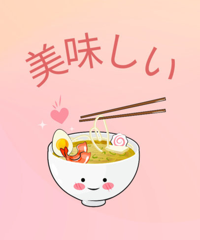Ramen T-Shirt Design Maker 