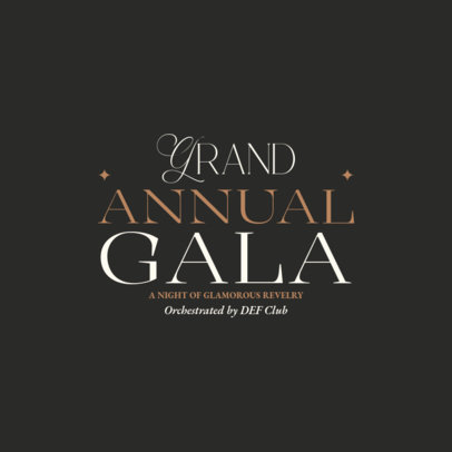 Logo Creator for an Annual Gala Night 