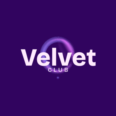 Gay Nightclub Logo Creator Featuring a Gradient Circle