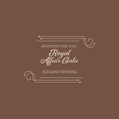 Logo Template for an Elegant Gala Event