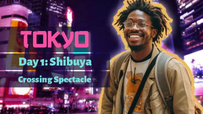 Intro Video Template for a Tokyo Travel-Themed Vlog