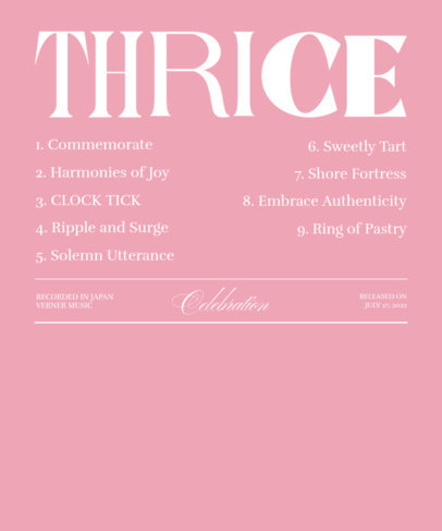 Quote Back T-Shirt Design Creator Inspired by a K-Pop Music Band