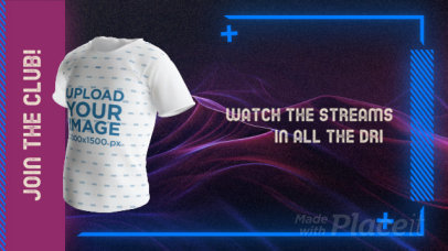 Video of a Sublimated 3D T-Shirt for a Gamer's Merch Channel