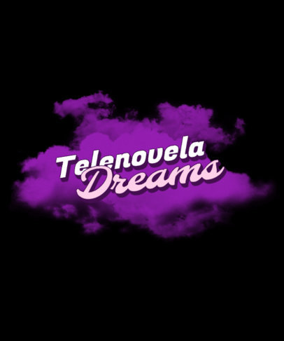 T-Shirt Design Maker Featuring a Telenovela Phrase and a Smoke Cloud